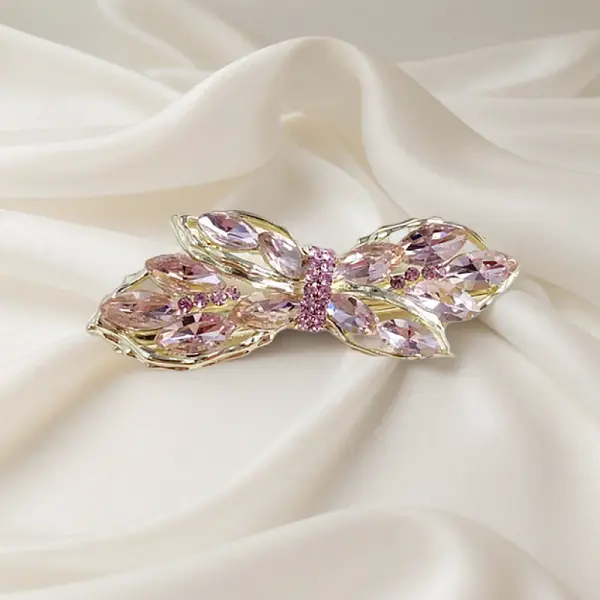 Crystal Glass Hair Barrettes