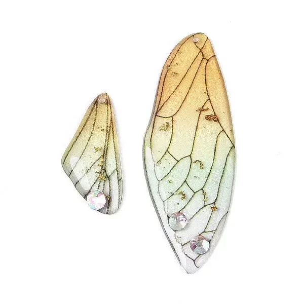 Epoxy Resin Butterfly Wing Pendants