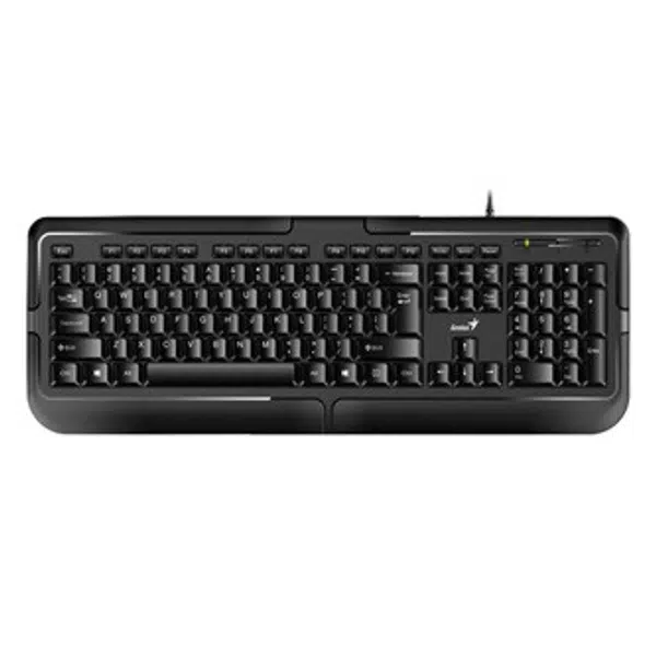 Genius KB-118, klávesnice US, klasická, voděodolná typ drátová (USB), černá