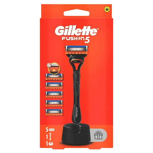 Gillette Holicí strojek Gillette Fusion + 5 hlavic