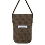 Taška Guess PU 4G Metal Logo Script Phone Bag, brown