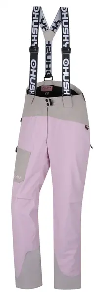 Husky Glad L S, pink/beige Dámské lyžařské kalhoty