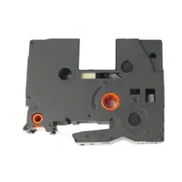 Kompatibilní páska s Brother TZ-FA5R / TZe-FA5R, 24mm x 3m, červený tisk / bílý podklad, zažehlovací