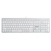 A4Tech FX50, Klávesnice CZ, klasická, nízkoprofilová typ drátová (USB), bílá