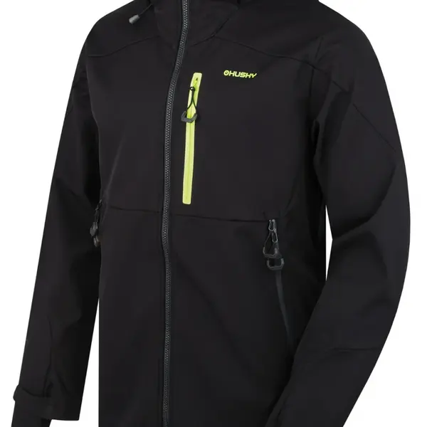 Husky Sauri M S, black Pánská softshell bunda
