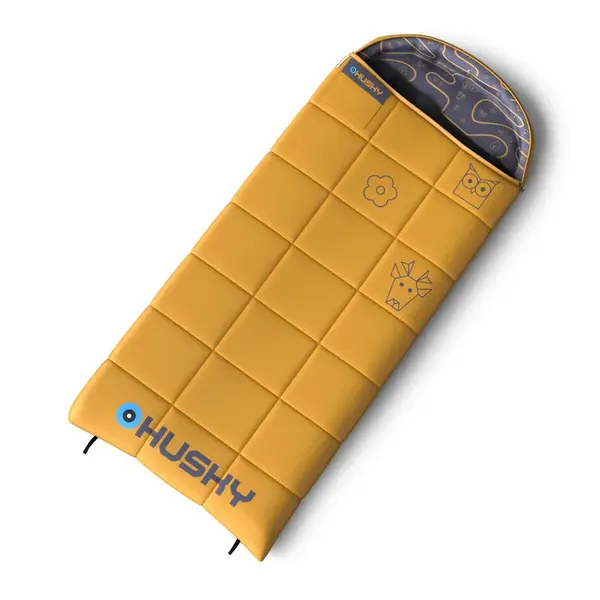 Husky Kids Gizmo -5°C mustard Dekový třísezónní dětský spacák