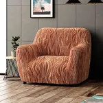 Bielastické potahy UNIVERSO NOVÉ žíhané cihlové křeslo (š. 60 - 110 cm)
