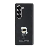 Zadní kryt Karl Lagerfeld PU Saffiano Monogram Ikonik pro Samsung Galaxy Z Fold6, černá
