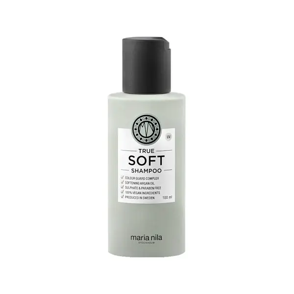 Hydratační šampon pro suché vlasy s arganovým olejem Maria Nila True Soft Shampoo - 100 ml + dárek zdarma