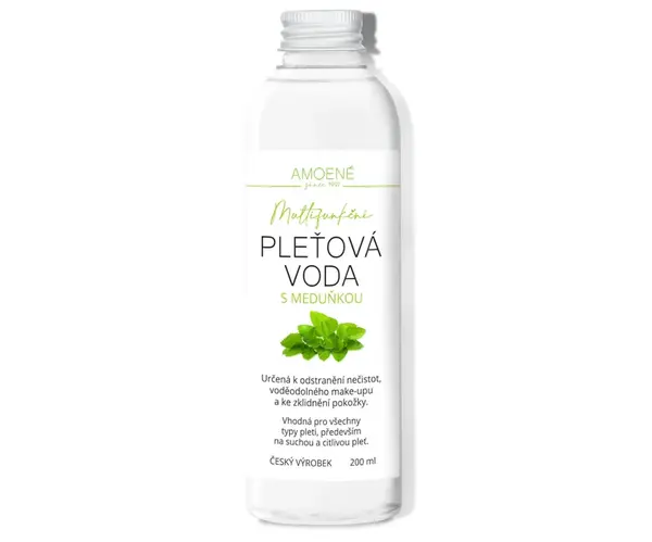 Multifunkční odličovací pleťová voda s meduňkou Amoené - 200 ml + dárek zdarma