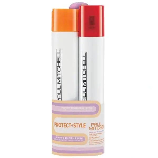 Sada pro ochranu a styling vlasů Paul Mitchell Protect and Style Save On + kartáč zdarma + dárek zdarma