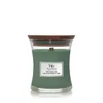 WoodWick Vonná svíčka váza malá Mint Leaves & Oak 85 g