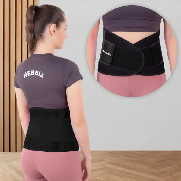 Neoprenový pás inSPORTline Waistrim černá XXL