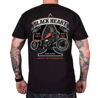 Triko BLACK HEART Orange Chopper černá L