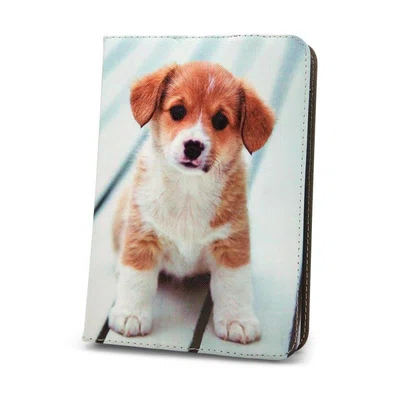 Knížkové pouzdro Fashion Cute Puppy univerzální 9-10"