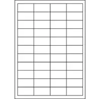 Samolepicí etikety 48,5 x 25,4 mm, 44 etiket, A4, 100 listů