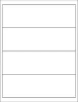 Samolepicí etikety R0100.5473.A, 190 x 58 mm, 5 etiket, A4, 100 listů