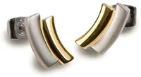 Boccia Titanium Pozlacené titanové náušnice 0561-02