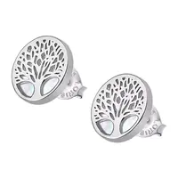 Lotus Silver Krásné stříbrné náušnice pro ženy Strom života LP1678-4/1