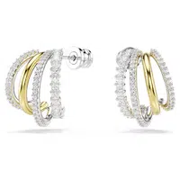 Swarovski Kruhové bicolor náušnice se zirkony Hyperbola 5689718