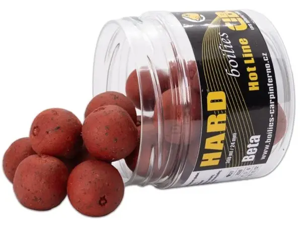 Carp inferno tvrzené boilies hard hot line beta 300 ml 24 mm
