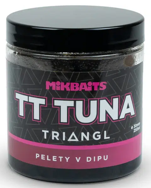 Mikbaits pelety v dipu tt tuna triangl 250 ml 30 mm