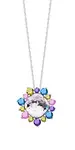 Preciosa Pestrobarevný náhrdelník Flower 5240 70 (řetízek, přívěsek)