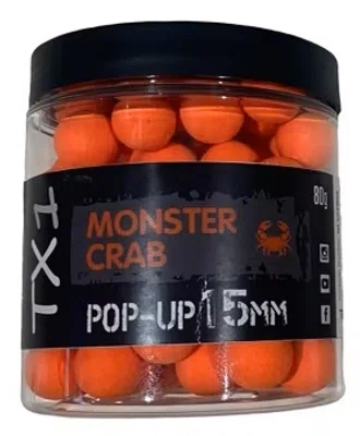 Shimano plovoucí boilie tx1 pop up monster crab 80 g 15 mm orange