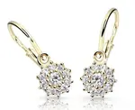 Cutie Jewellery Zlaté dětské náušnice C2749-10-X-1 bílá