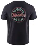 Grundéns tričko dark seas x grundens instinctive ss t-shirt black - xxxl