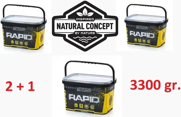 Mivardi rapid boilies platinum b17 2+1 - 3x 3,3 kg 24 mm