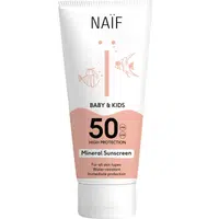 NAÏF Ochranný krém na opalování pro děti a miminka SPF 50 Baby & Kids (Mineral Sunscreen) 100 ml