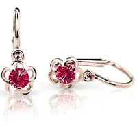 Cutie Jewellery Dětské náušnice C1945-10-X-4 červená