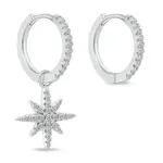 Brilio Silver Stříbrné asymetrické náušnice se zirkony EA529W