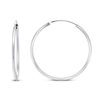 Brilio Silver Nadčasové stříbrné kruhové náušnice EA020 2 cm