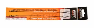 Mivardi návazec adjustable hair rig easy 2 kusy 25 lb-velikost 4/ délka 19cm/ barva černý