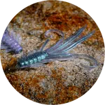 Redbass gumová nástraha nymfa ghost natur - xl 130 mm