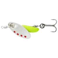 Savage gear třpytka grub spinners silver red lime - #0 2,2 g