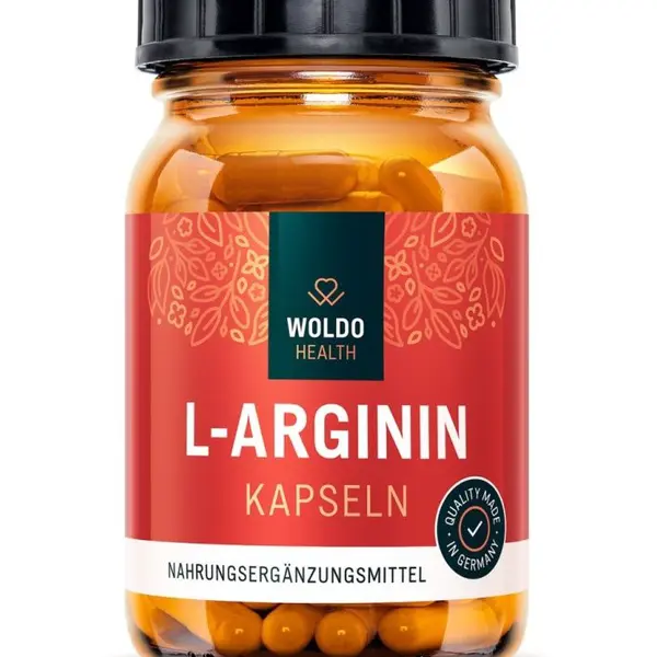 WoldoHealth L-Arginin HCL 120 kapslí