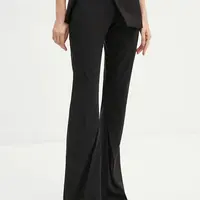 Kalhoty Heliot Emil dámské, černá barva, zvony, high waist, W.10.175.BLK01