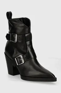 Kožené kotníkové boty Karl Lagerfeld KOWBOY