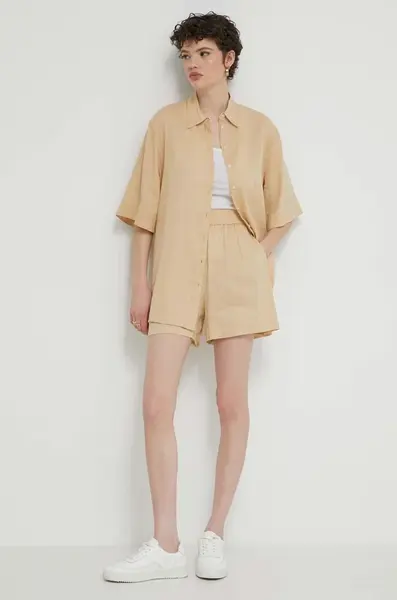 Lněná košile HUGO