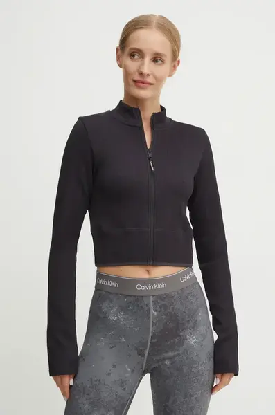 Tréninková mikina Calvin Klein Performance černá barva