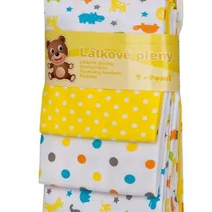 T-tomi Látkové pleny sada 4 ks žluté žirafy