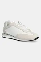 Kožené sneakers boty Calvin Klein RUNNER LACE UP - LTH SUE MIX