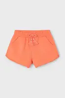 Dětské bavlněné šortky Mayoral oranžová barva, hladké, nastavitelný pas, 607