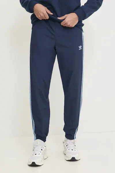 Kalhoty adidas Originals Firebird pánské, tmavomodrá barva, vzorované, JP1249