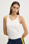 Top adidas Originals Essential dámský, béžová barva, JD4768