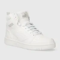 Dětské sneakers boty Puma Rebound V6 Mid Jr bílá barva