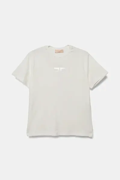 Dětské tričko Elisabetta Franchi černá barva, EFTS237.0.JE006